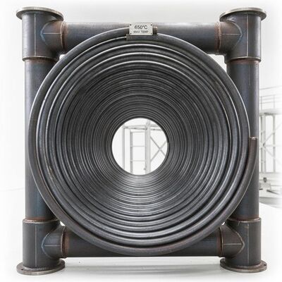 T91 Superheater-Rohrbund für Stahlboiler aus Legierung mit 650°C Höchsttemperatur und Korrosionsschutzbeschichtung für industrielle Dampfkessel