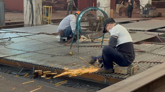 Energieeinsparende Kessel Membran Wand Feuer / Wasserröhre und maßgeschneiderte Struktur